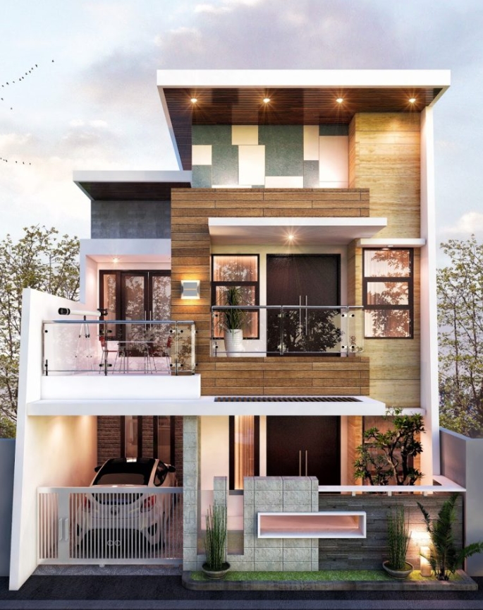 Desain Rumah 2 Lantai Minimalis Modern