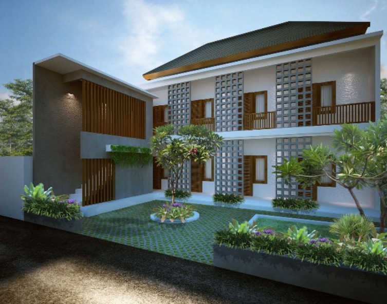 Desain Rumah Kost Minimalis 2 Lantai Mewah