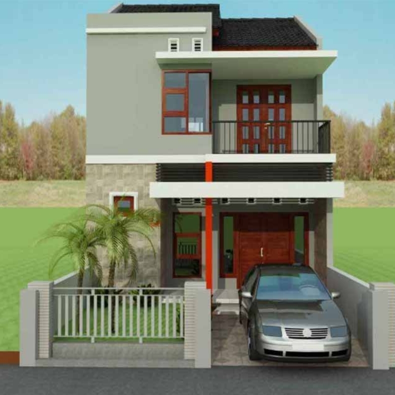 Desain Rumah Minimalis Type 36 Mempunyai 2 Lantai