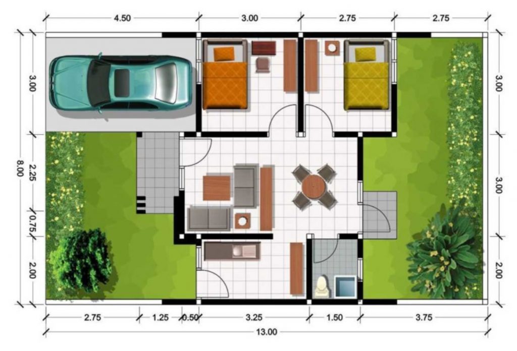 Desain Rumah Type 36