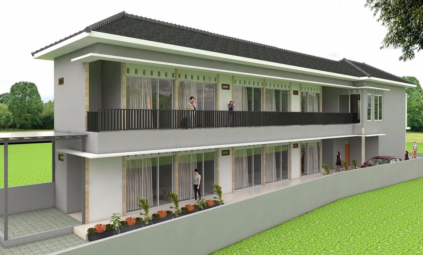 Desain rumah kost minimalis 2 lantai dan biaya