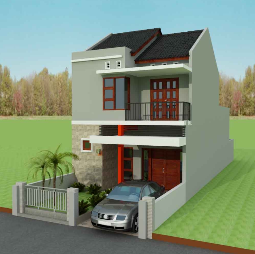 Desain Rumah 2 Lantai Sederhana Dan Biaya Properti Pekanbaru