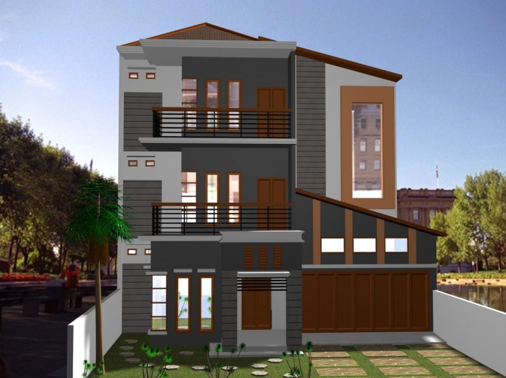 Desain Rumah 3 Lantai Tipe 36