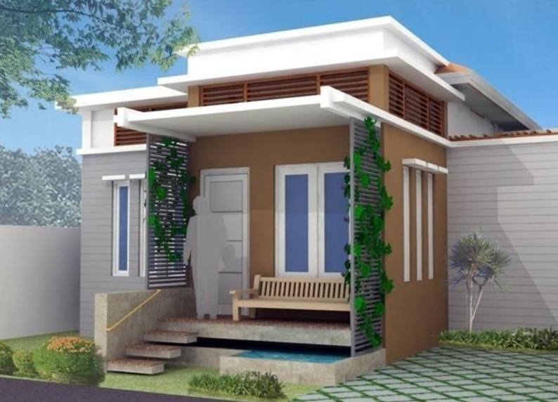 Desain Rumah Berukuran 6x9 Traditional Modern Look