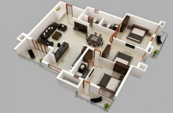 Desain Rumah Sederhana 3 Kamar